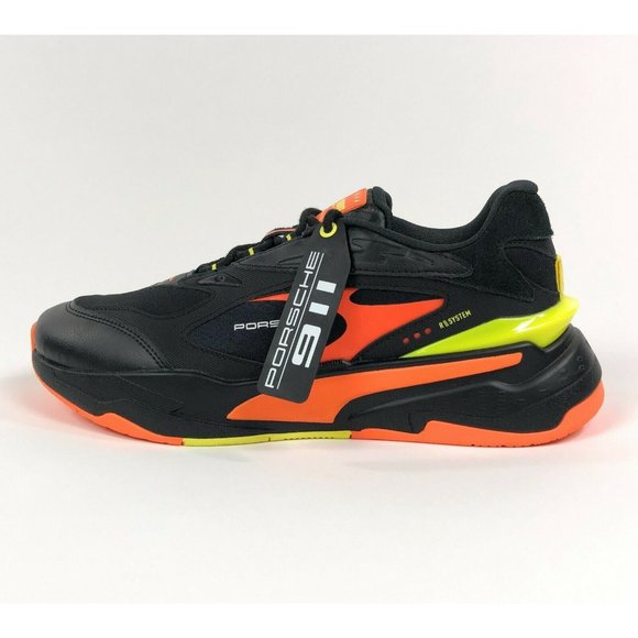 Puma PL RS-Fast Porsche Legacy 911 Shoes Sneakers Mens 8 Low Top Black 306773-01 - Picture 6 of 14